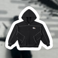Grit&Grime Stitched Boxy Zip Hoodie